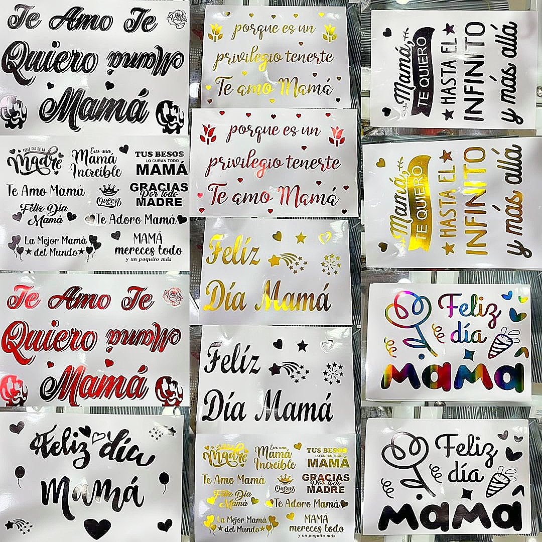 Stickers para Mamá x12 unid