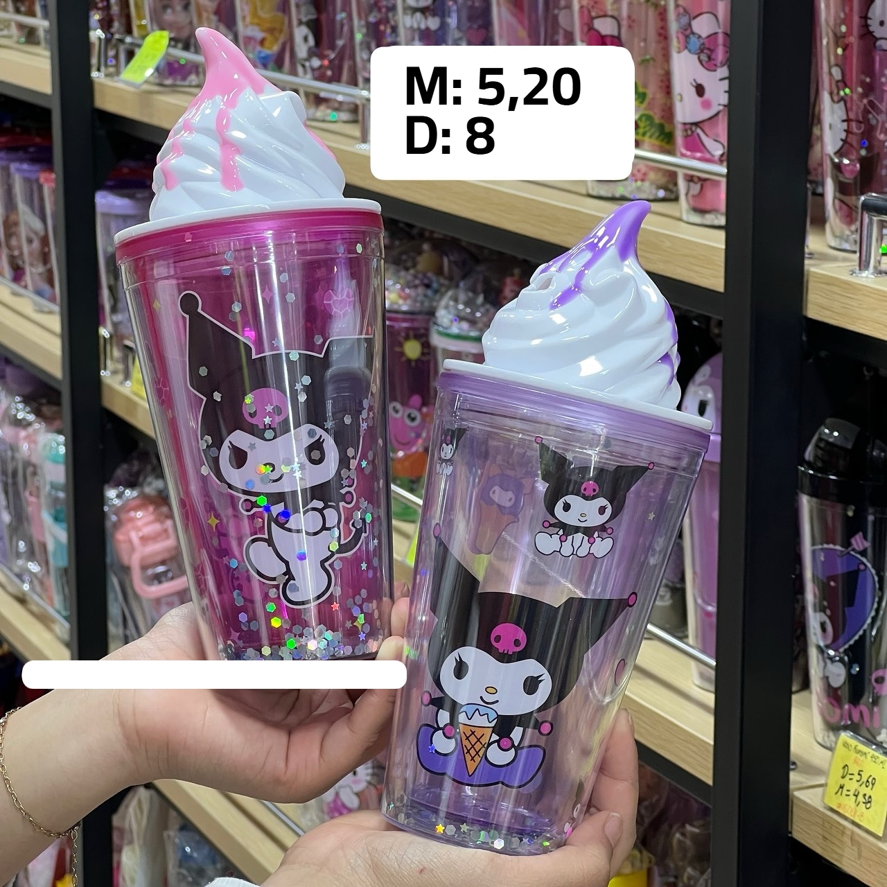 Vaso Kuromi Melody Helado c/pitillo #16061-6 - Image 2