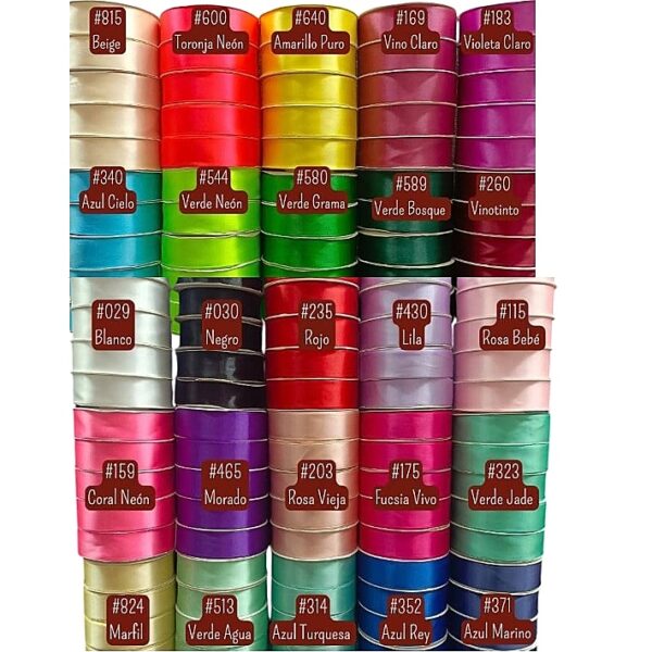 Cintas Raso #5 x12 rollos