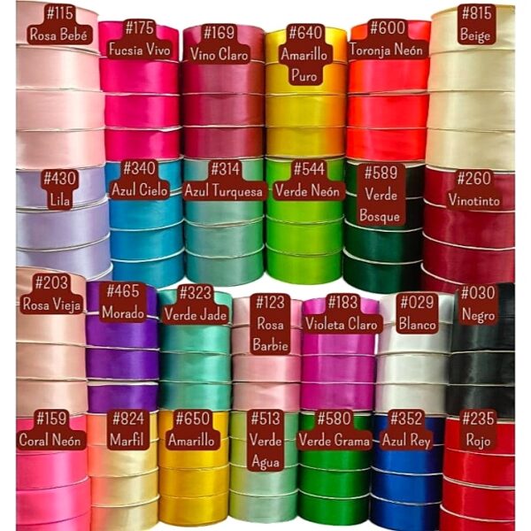 Cintas Raso #9 x12 rollos