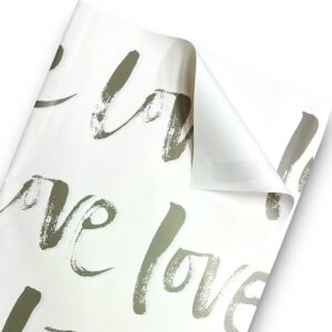 Papel Coreano Love Blanco x20 pliegos