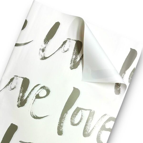 Papel Coreano Love Blanco x20 pliegos