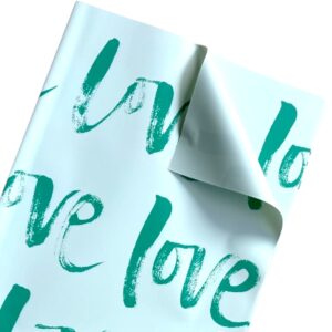 Papel Coreano Love Verde x20 pliegos