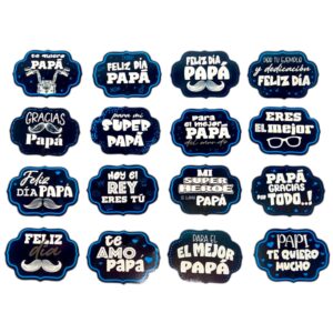 Habladores Medianos para Papá x 32 unid.