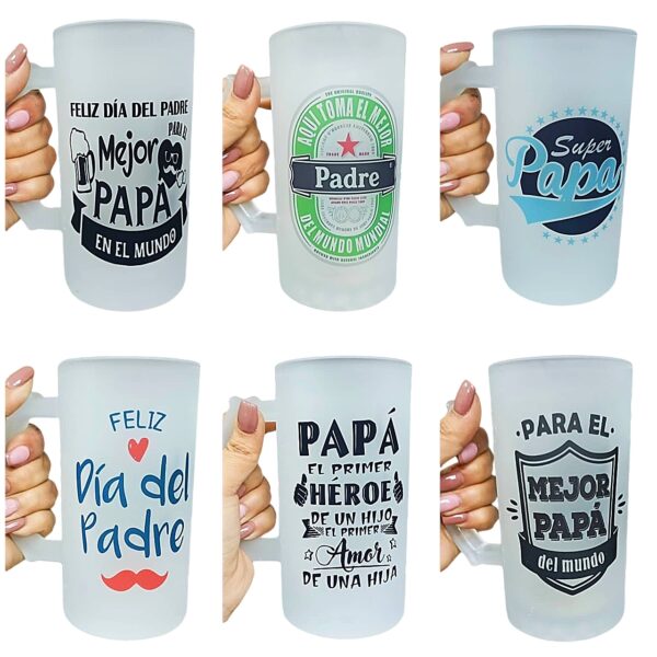 Jarras Cerveceras para Papá x4 unid