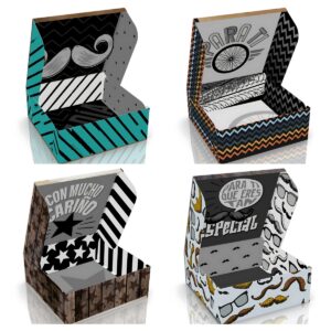 Cajas Sorpresa 17x17cm F.Dia Varon x8 unid