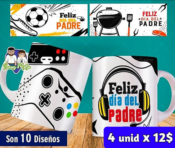 Tazas para Papá Hobby x4 unid - Image 2