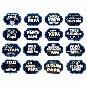 Habladores Medianos para Papá x 32 unid.