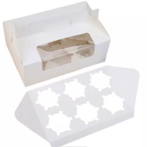 Cajas CupCake #6 (24x15cm) x12 unid
