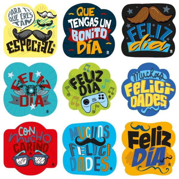 Habladores Surtido Varón x 32 unid