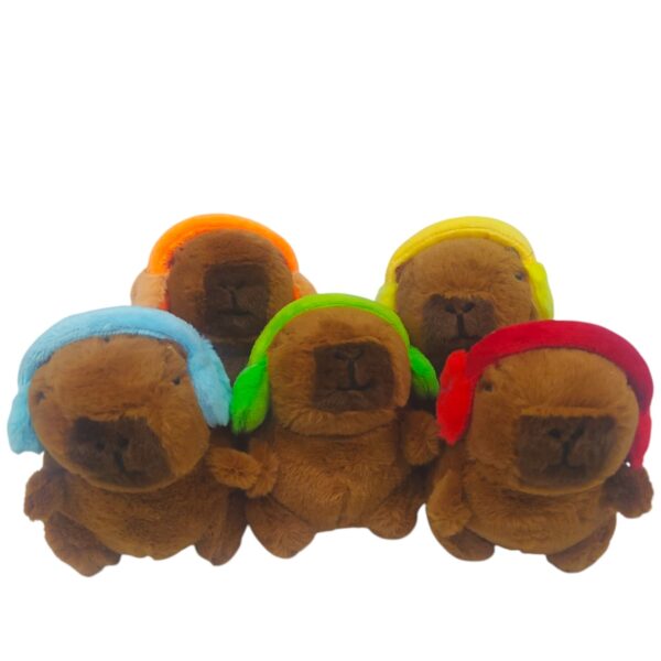 Llaveros Peluche Capibara C/Audifonos