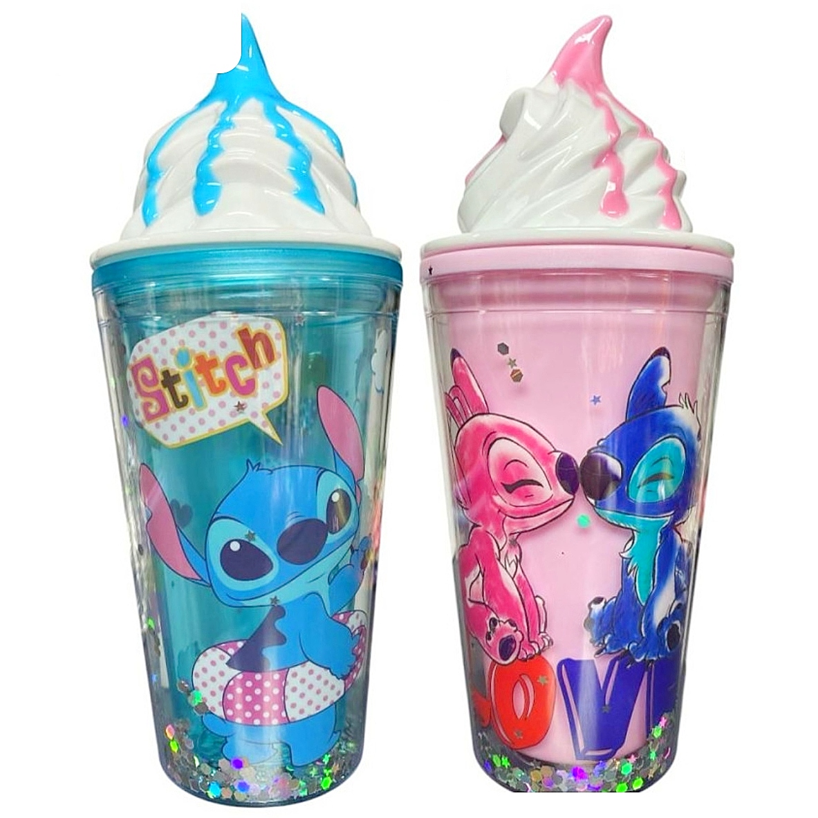 Vaso Stitch Helado c/pitillo #16061-4