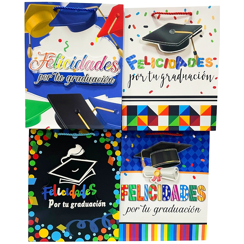 Bolsas Delux 24x18 Graduación Color x12 unid