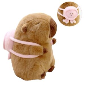 Peluche Capibara Marral Rosa 30cm #PS903