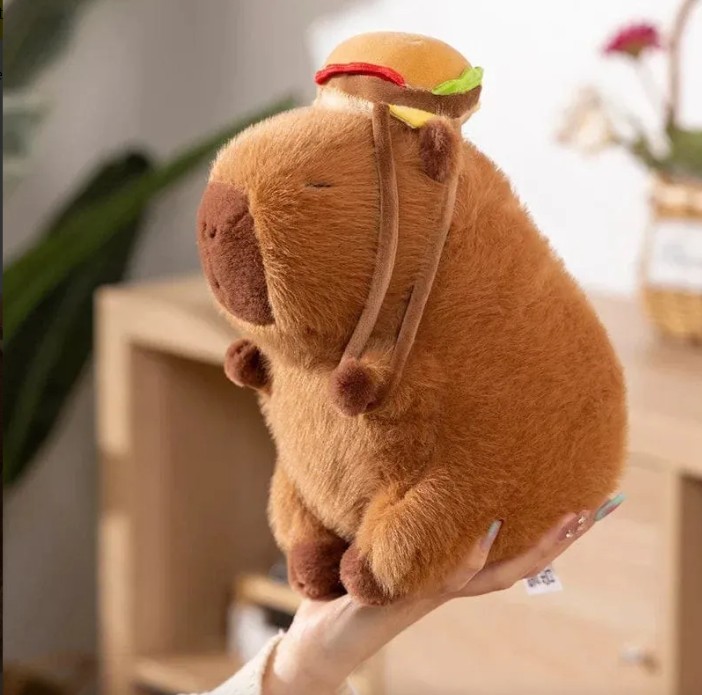 Peluche Capibara Hamburguesa 45cm #PS855** - Image 6