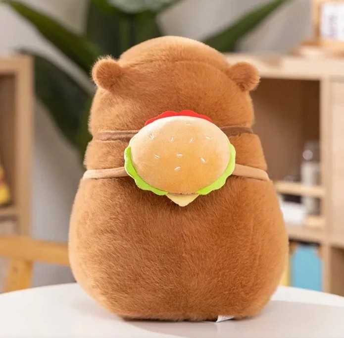 Peluche Capibara Hamburguesa 45cm #PS855** - Image 2