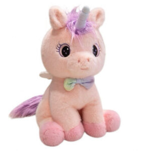Peluche Unicornio Rosa Lila 40cm PS868**