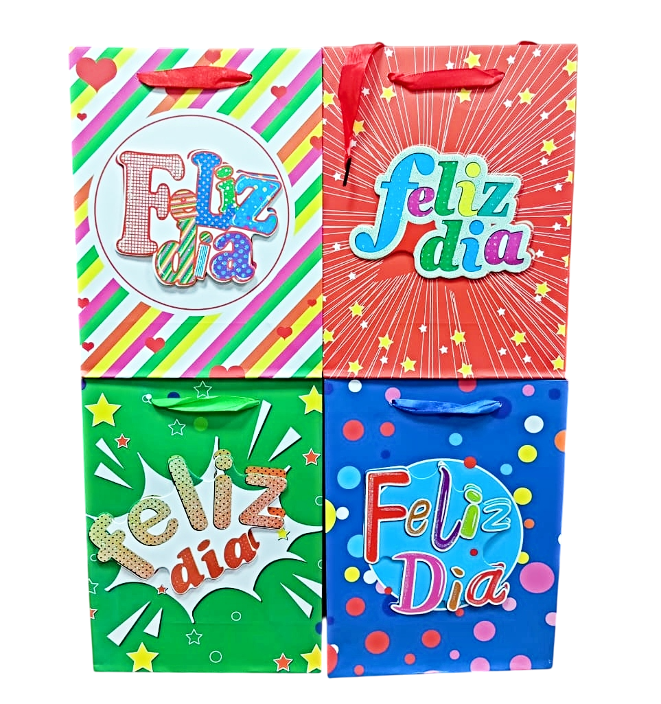 Bolsas Delux 23×18 Feliz Dia x12 unid