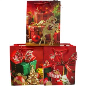 Bolsas Lujo 24×18 Navidad Regalo x12 unid