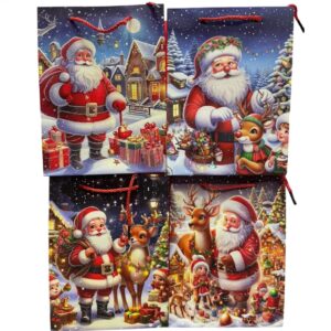 Bolsas Lujo 23×18 Navidad Azul x12 unid