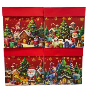 Cajas Cubo 30x30 Navidad Arbol x3 unid.
