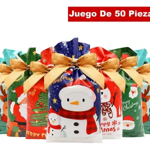 Bolsas c/Cinta 16x12 Navidad x50 unid