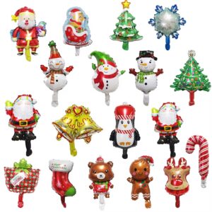 Globos Foil 14' Navidad Figuras x12 unid.