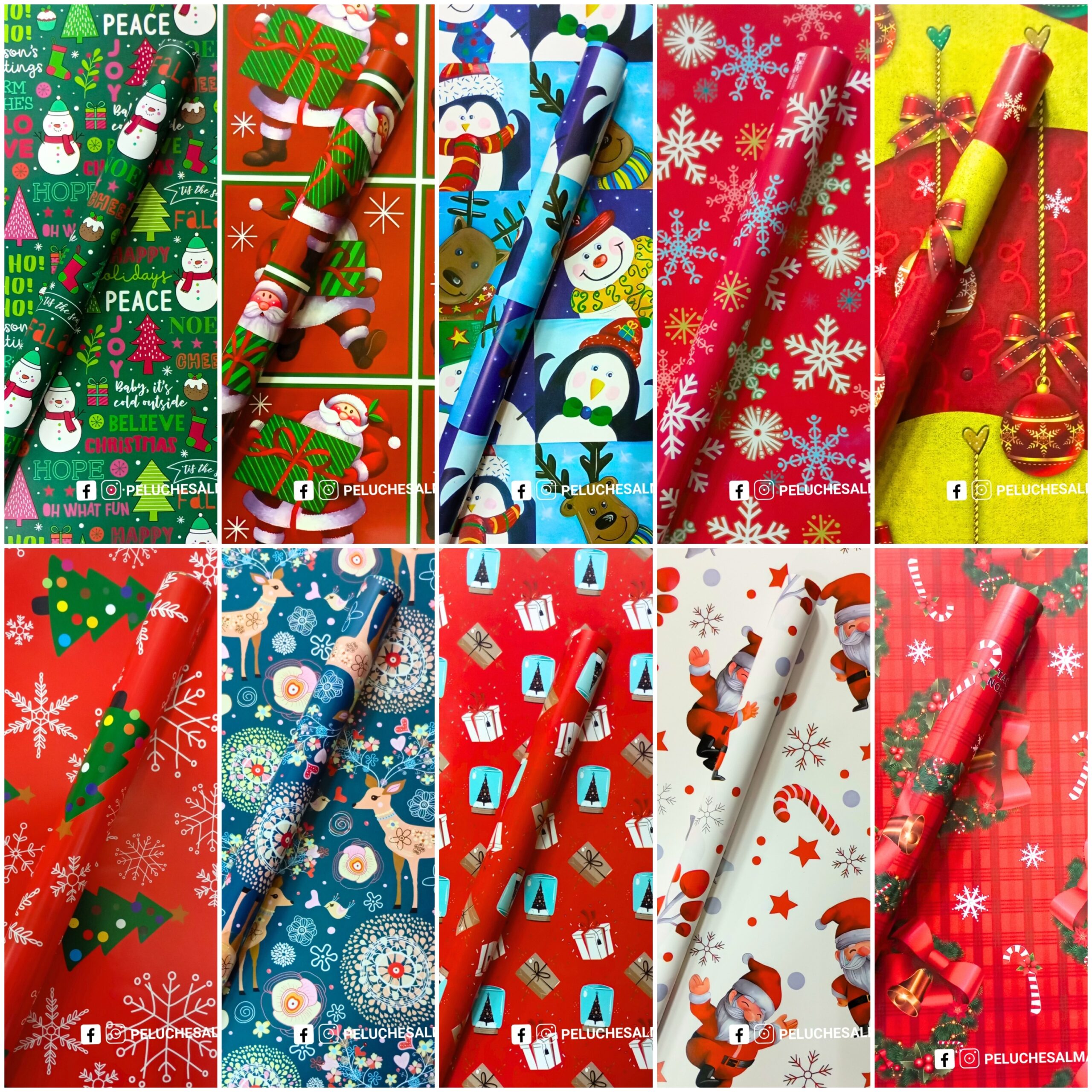 Papel de Regalo Navidad #1 x100 pliegos