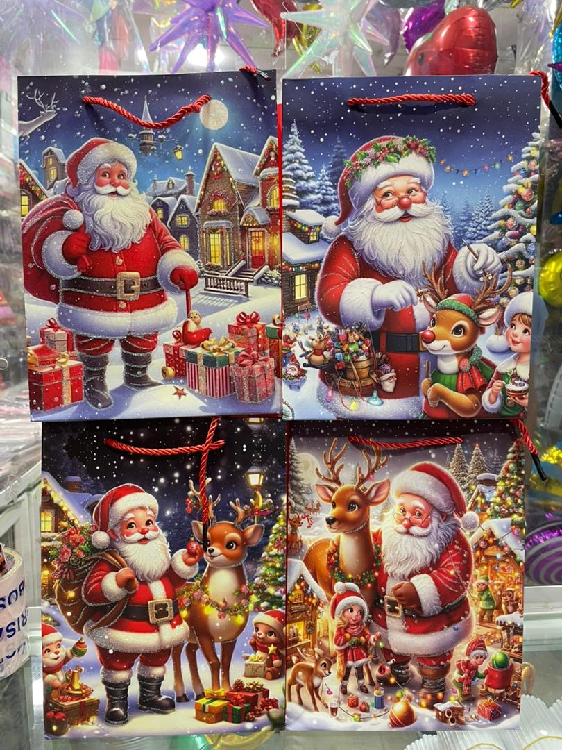 Bolsas Lujo 23×18 Navidad Azul x12 unid - Image 2
