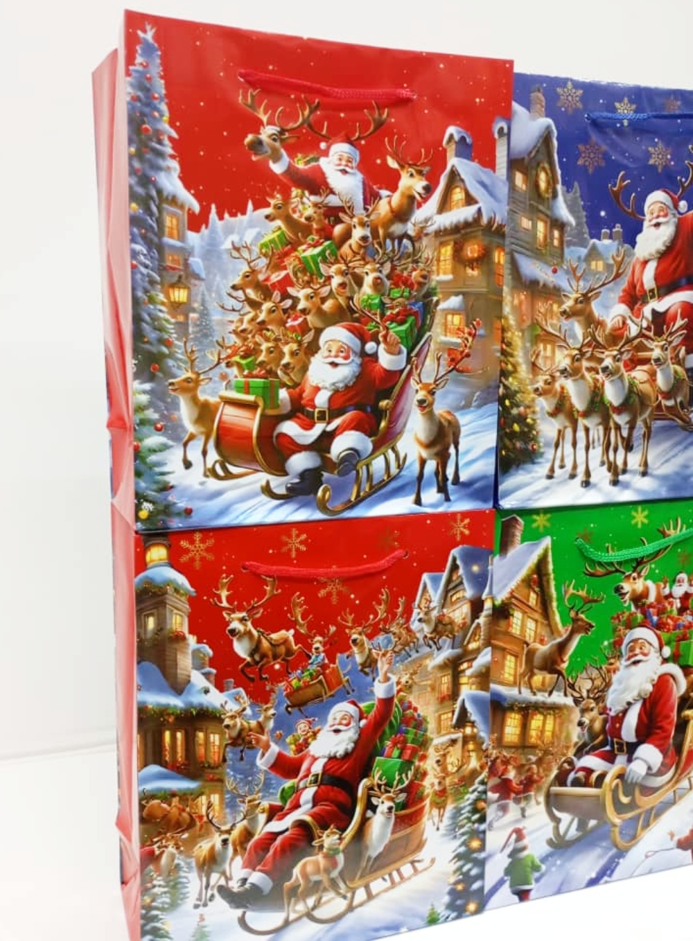 Bolsas Navidad 18×24 Trineo x12 unid - Image 2