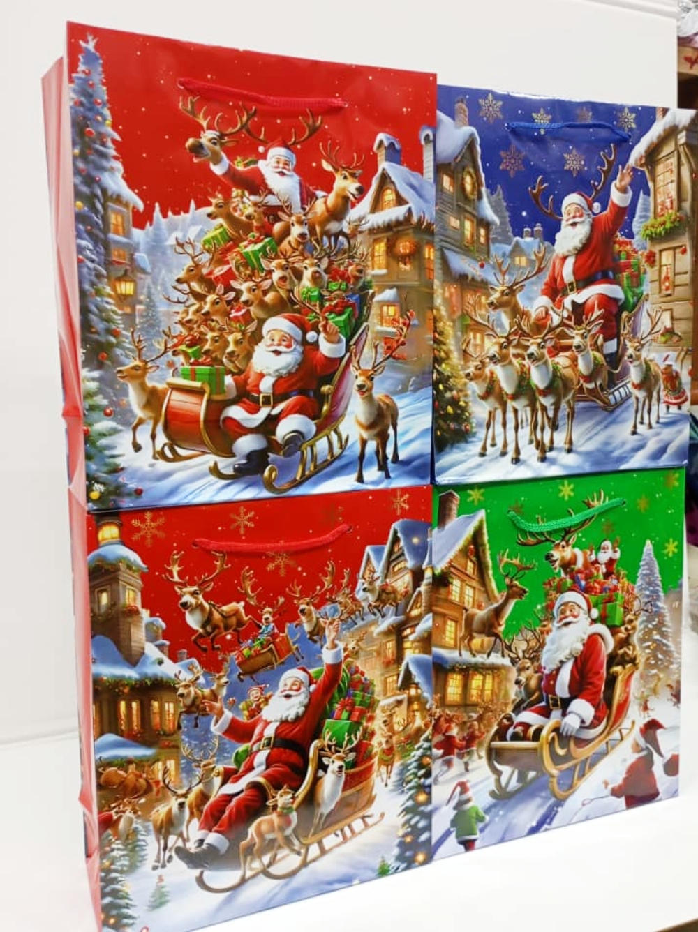Bolsas Navidad 18×24 Trineo x12 unid - Image 3