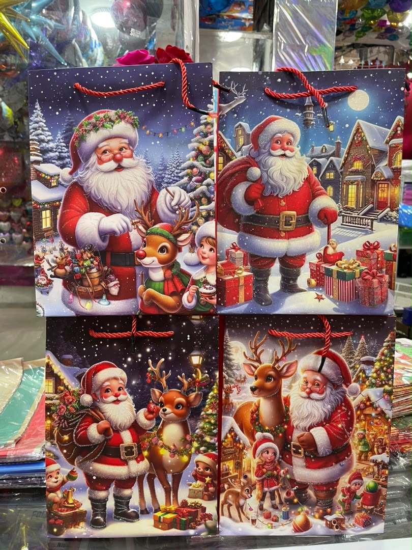 Bolsas Lujo 23×18 Navidad Azul x12 unid - Image 3