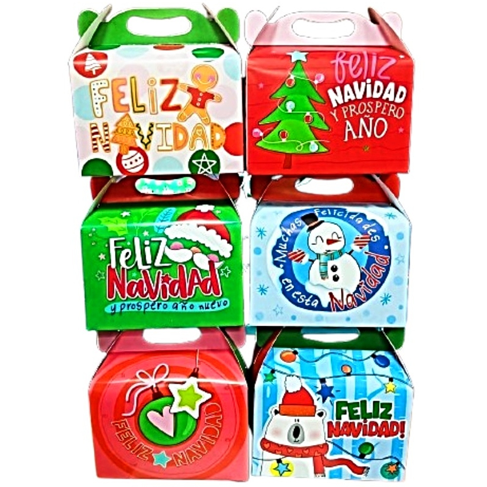 Cajas Cotillón Navidad 2025 x12 unid