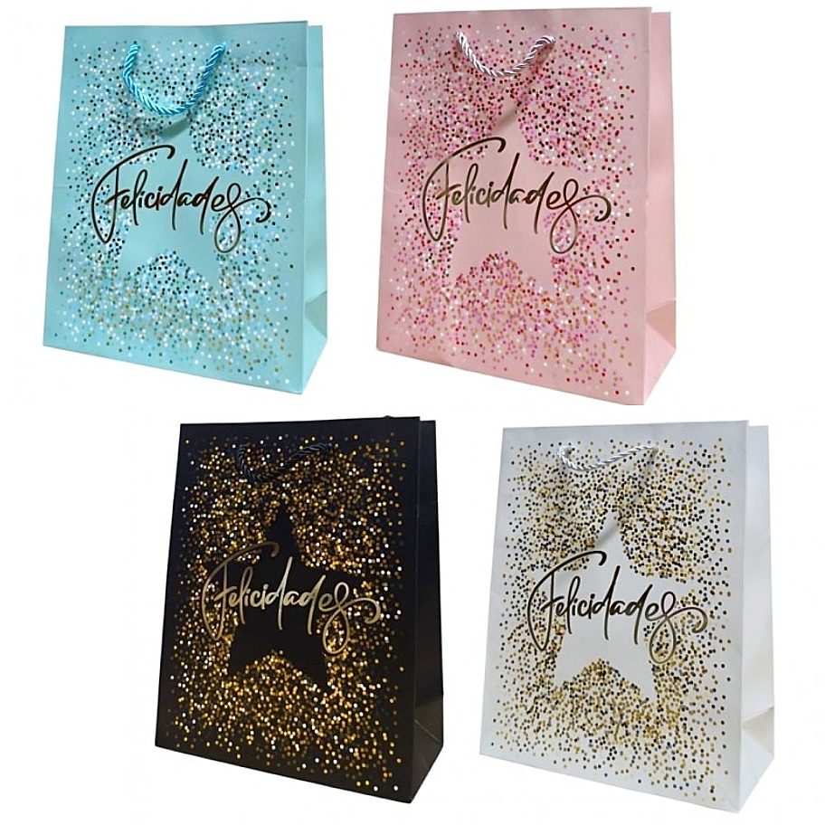Bolsas Lujo 32×26 G. Estrella Felicid. x12 unid