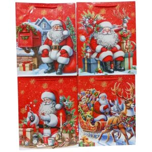Bolsas Clasic 24×18 Navidad Santa Rojo x12 unid