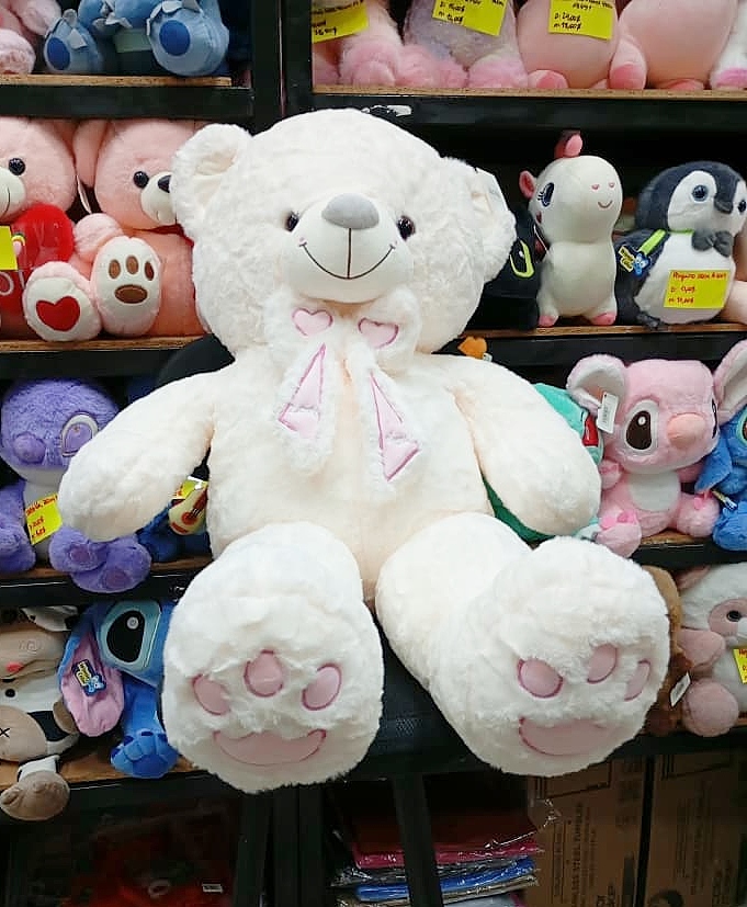Peluche Oso Blanco Corbata 80cm #21982 - Image 5