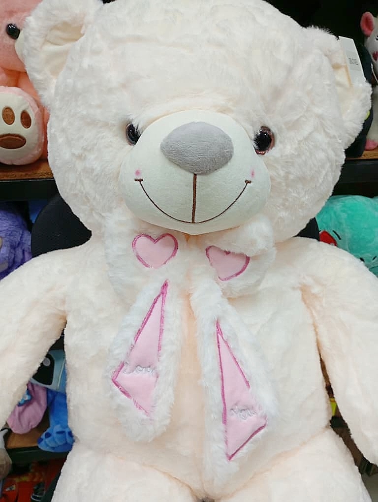 Peluche Oso Blanco Corbata 80cm #21982 - Image 4