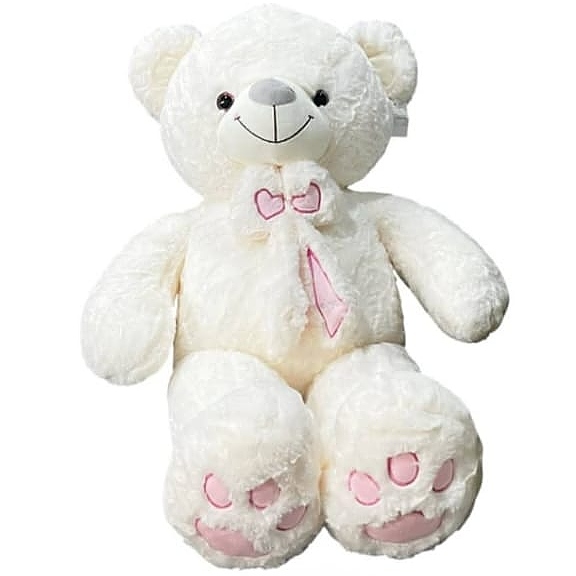 Peluche Oso Blanco Corbata 80cm #21982