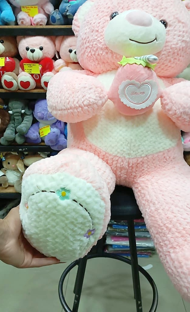 Peluche Oso Rosado c/fresa 100cm #21976 - Image 2