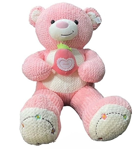 Peluche Oso Rosado c/fresa 100cm #21976