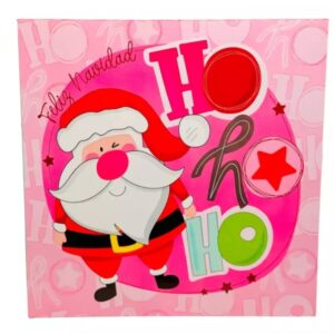 Cajas Navidad 20x20x6 cm Santa x12unid