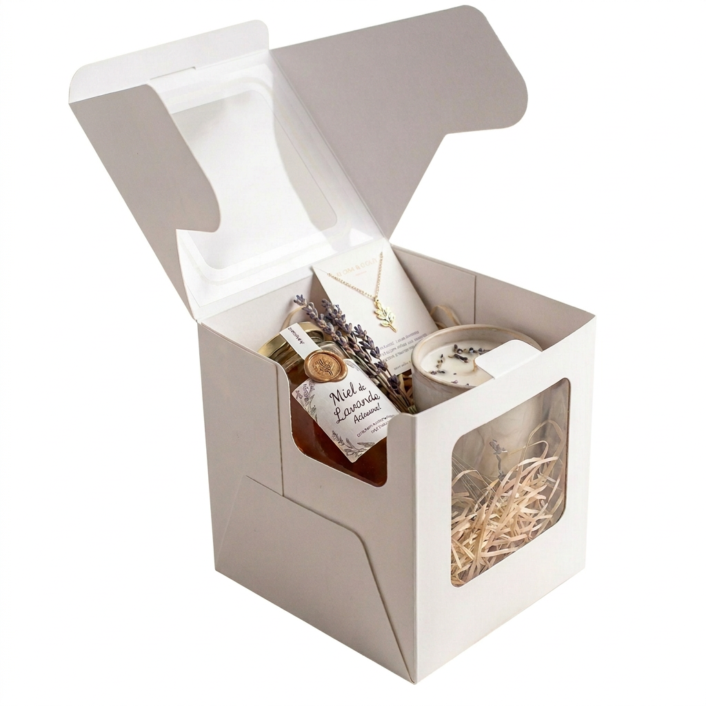 Cajas Cubo 12x12cm c/visor x12 unid