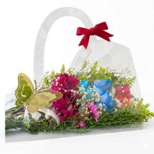 Cartera de Acetato Cristal Curvo