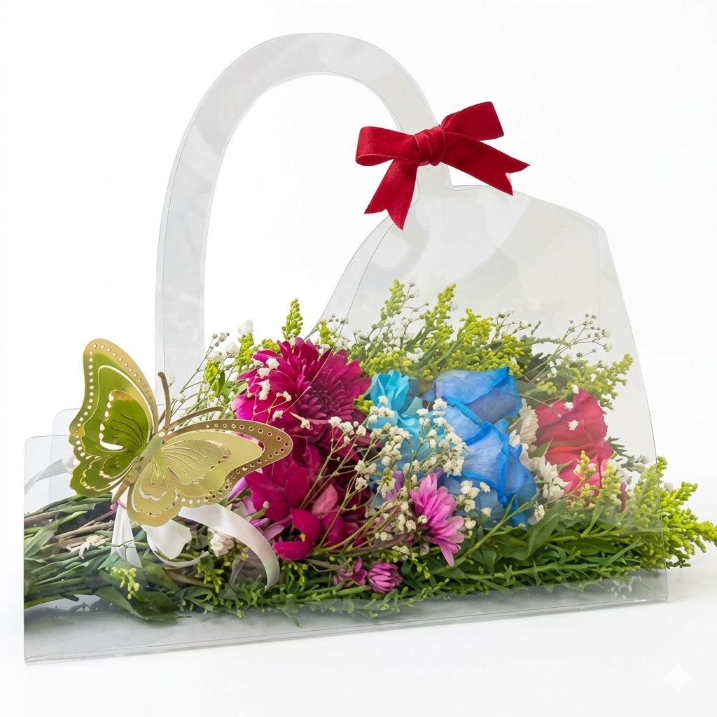 Cartera de Acetato Cristal Curvo