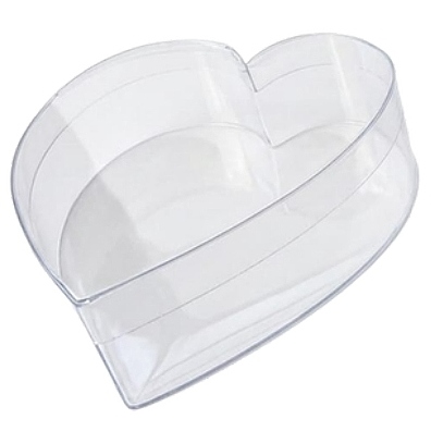 Cajas Corazon Acetato Gde Alto 22x22x9