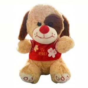 Peluche Perro Camisa Rja 30cm #11-19
