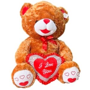 Peluche Oso Marrón Corazon 70cm #21994