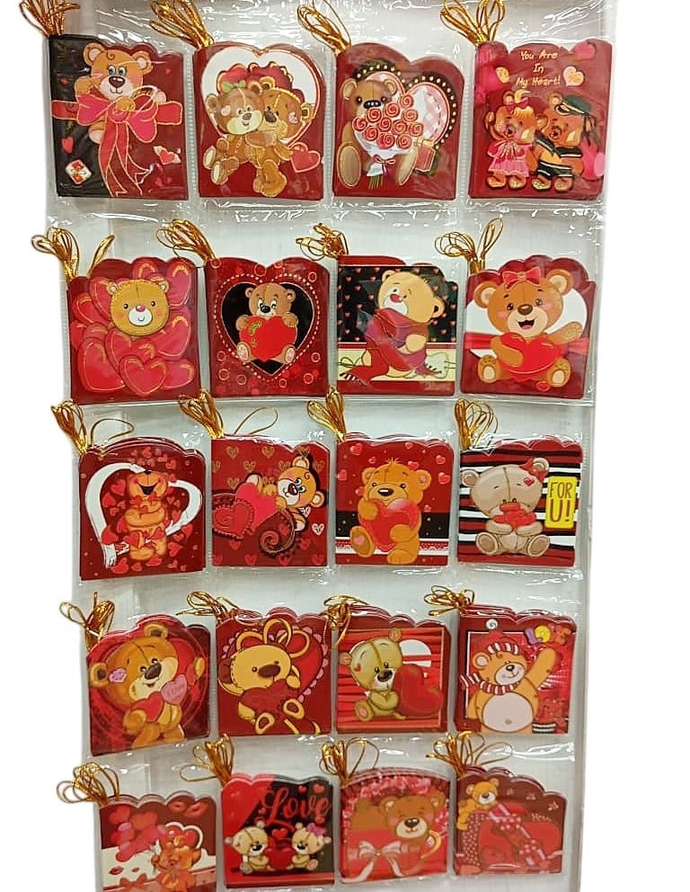 Tarjetas Blister Ositos Amor 160 unid