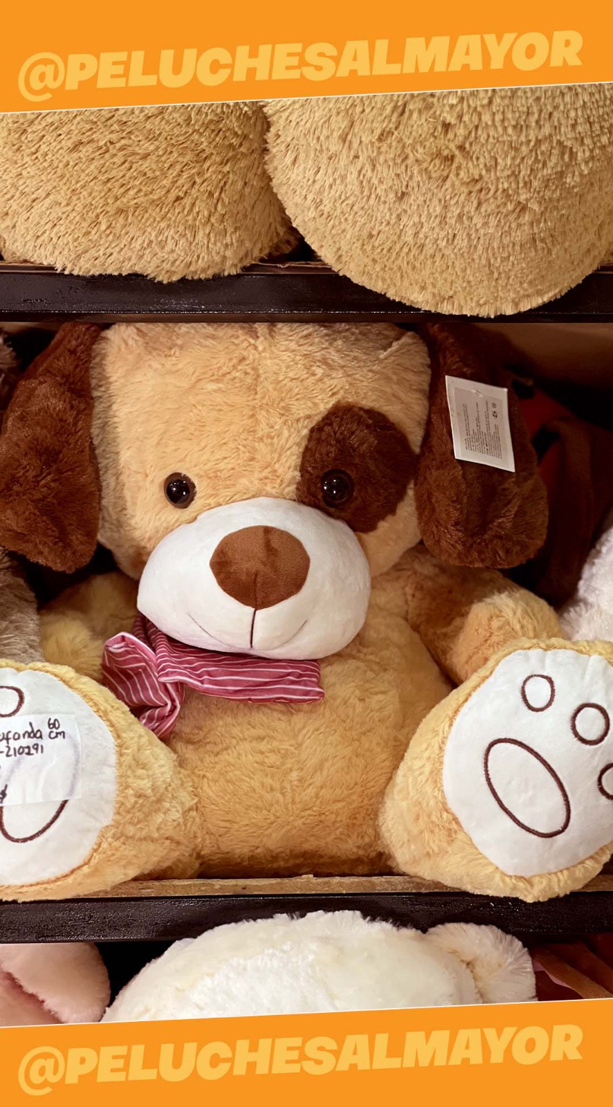 Peluche Perro Bufanda 60cm #MD-210191 - Image 2