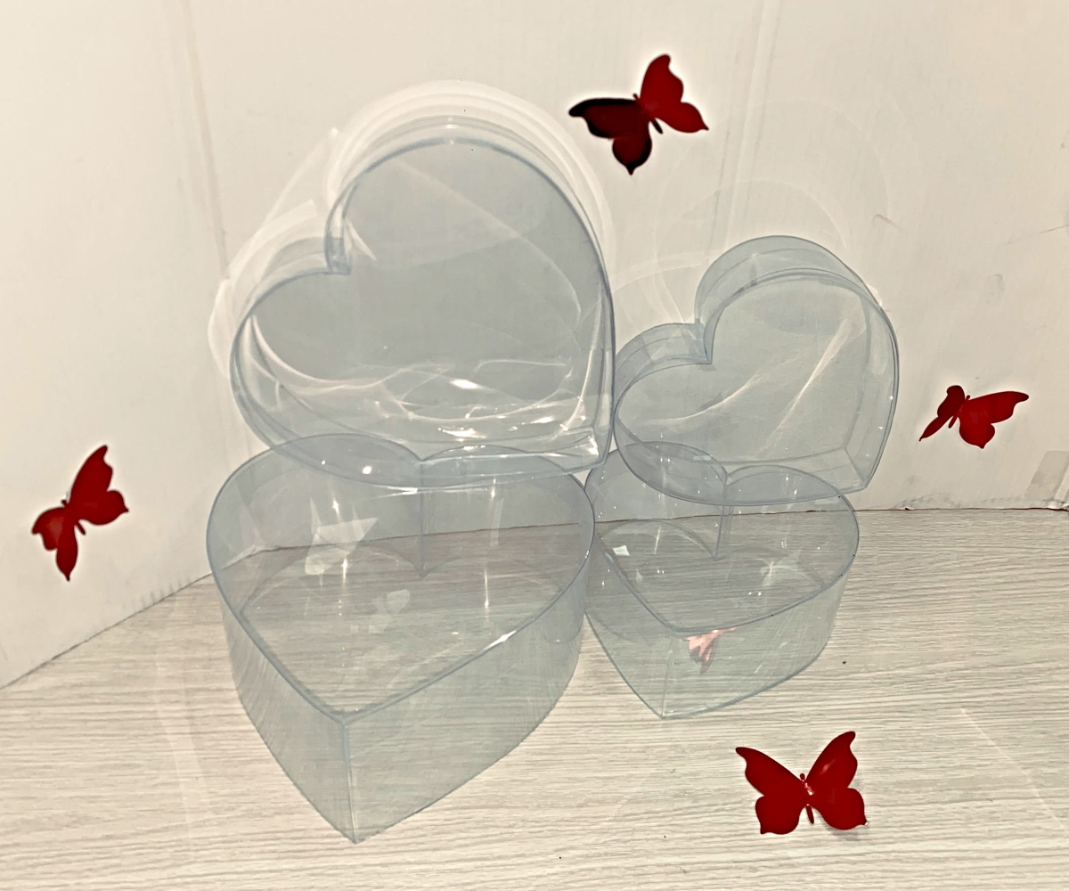 Cajas Corazon Acetato Gde Bajo 22x22x4 - Image 2